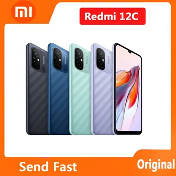 Global ROM Original Xiaomi Redmi 12C 4G 64G 5000mAh High-capacity Battery Helio G85 Octa Core 50MP 6.71'' 4G Mobile Phone