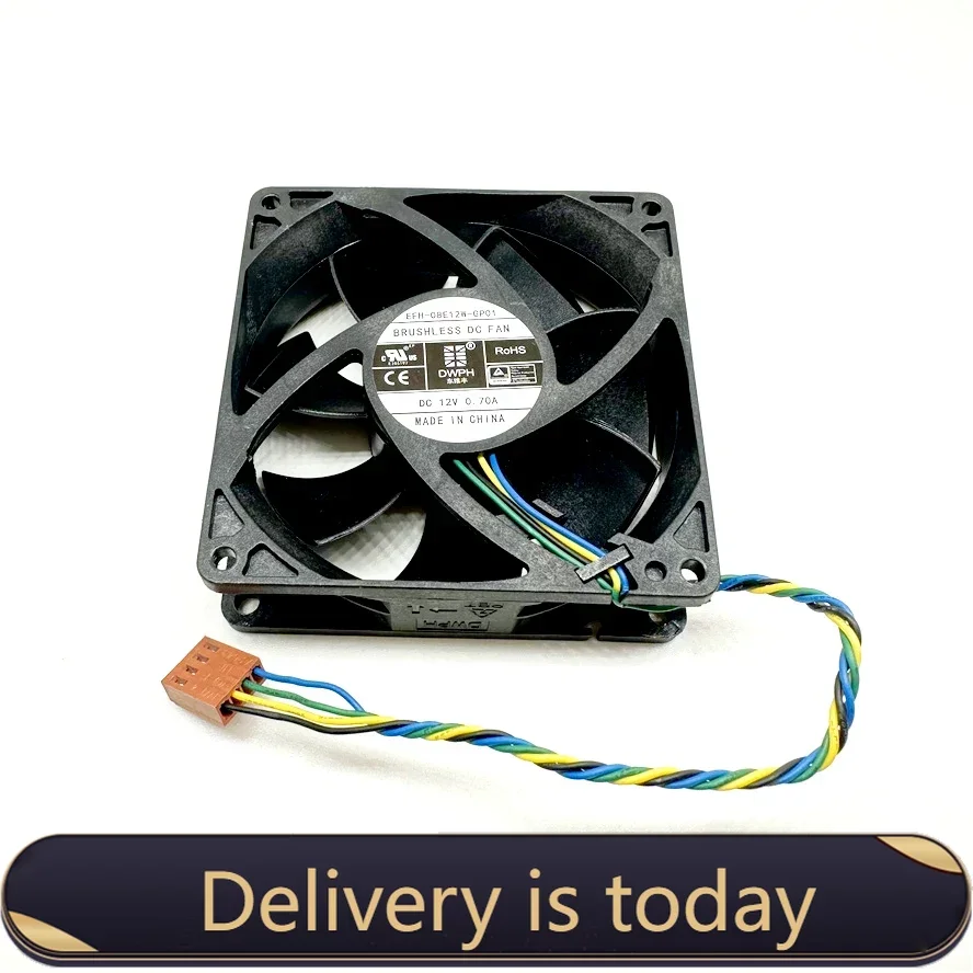 DWPH 8025 80MM 80*80*25MM DC12V 0.7A EFH-08E12W-GP01 Comptuter CPU Cooling Fan with 4pin