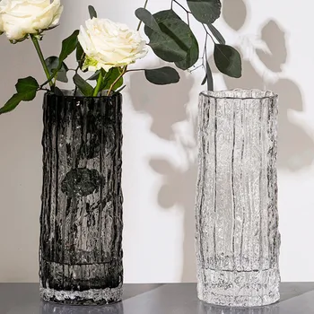 Transparent Glacier Glass Flower Vase 1