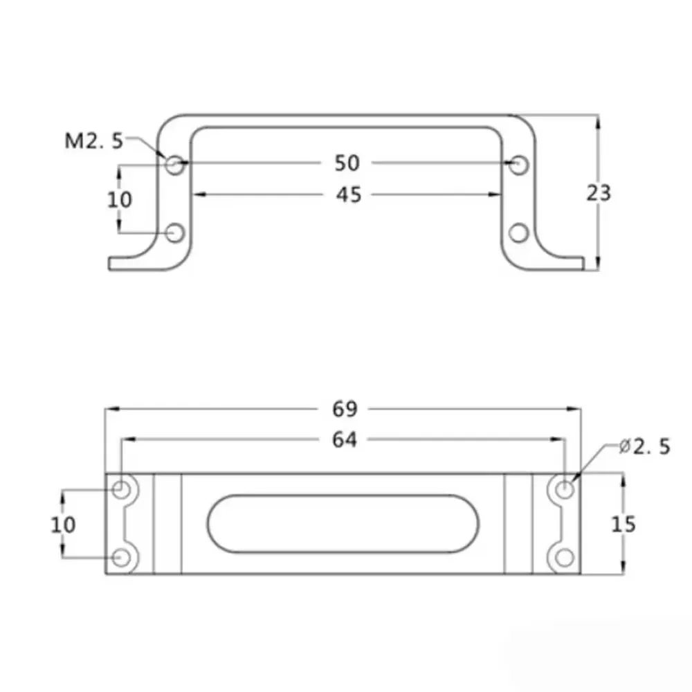 Support Servo Alliage Aluminium CNC pour Drone FPV RC - 1 Pièce