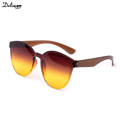 Candy Color Transparent Sunglasses UV400 Oval Frameless Sun Glasses Eyewear fashion sunglasses