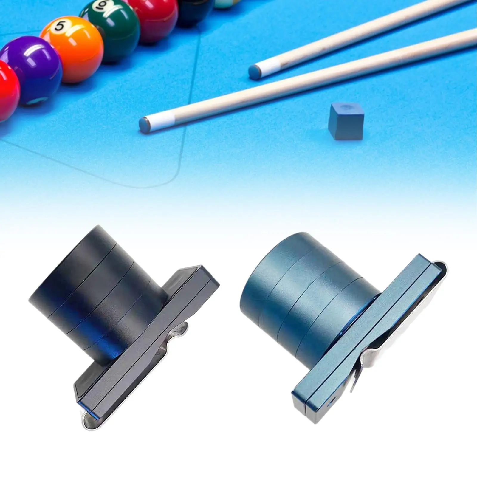 Pool Chalk Holder Pool Billiard Clip Pool Snooker Sports Accessories Snooker Practical Tool Aluminum Alloy Pocket Chalk Clip