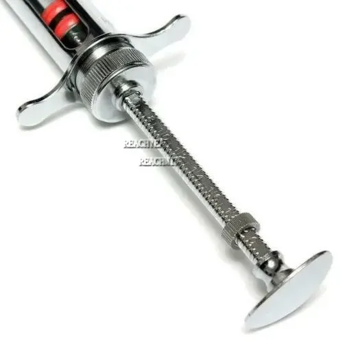 20ml Stainless Steel Brass Syringe Glass Injector Glass Sampler