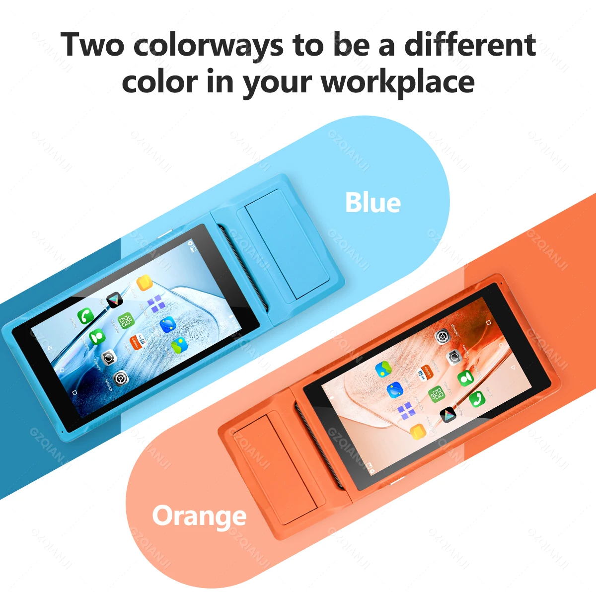 4G 3G Android 12/8.1 PDA POS System & 58mm Thermal Printer Bluetooth WiFi Handheld POS Terminal 5.5'' Touch Screen Loyverse app