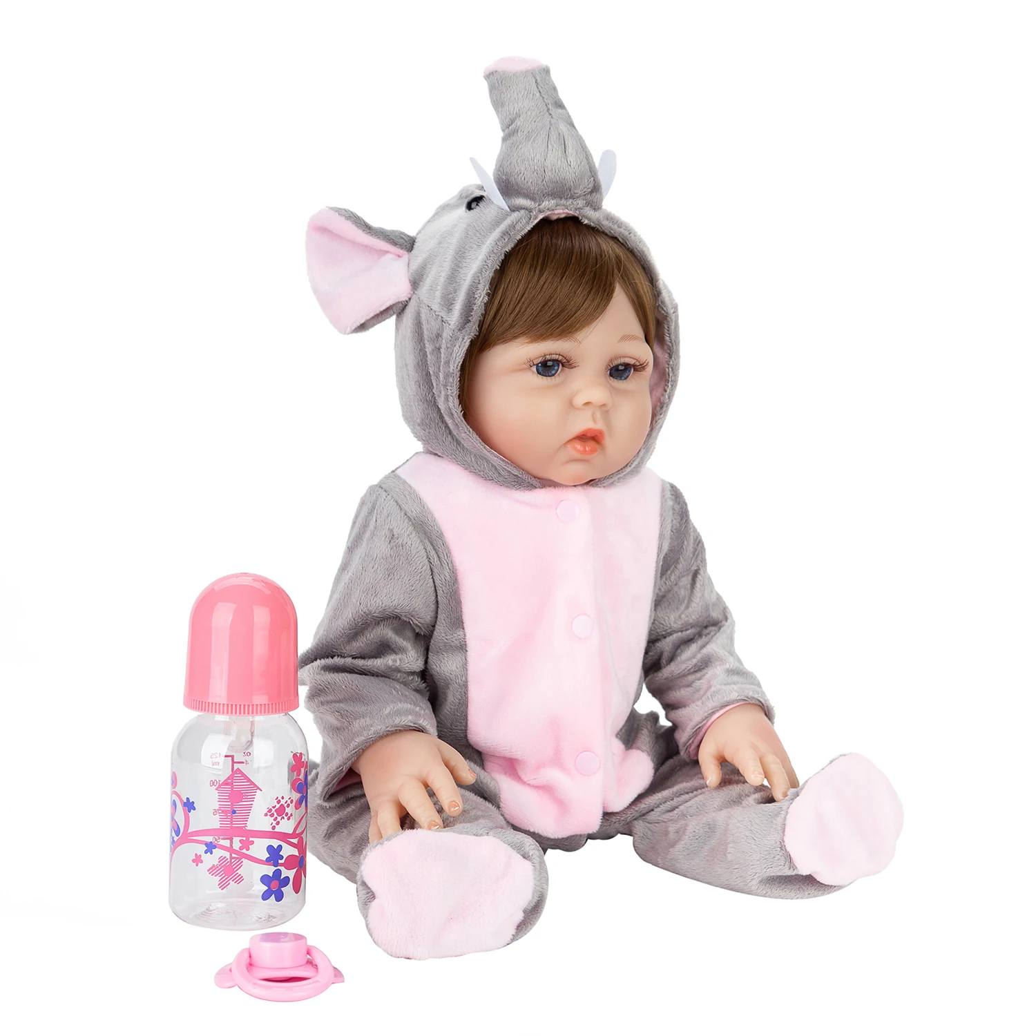 Baby doll Reborn Doll Silicone Body Can Take Bath With Pacifier Magnetic  Christmas Gifts For Children Send From Brasi