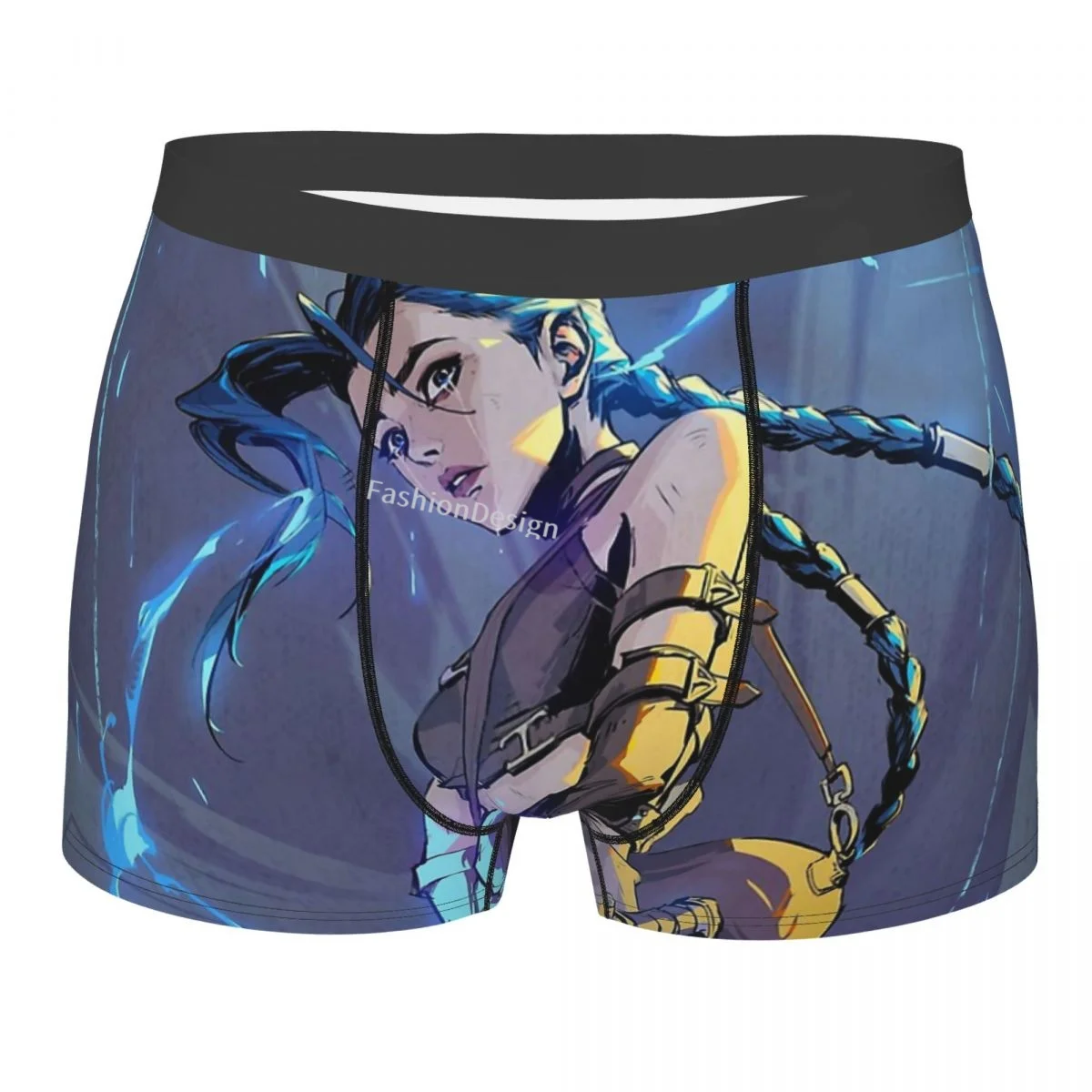 

Arcane League of Legends TV Jinx крутые трусы, мужские трусы, мужское нижнее белье, вентилируемые шорты, боксеры, трусы