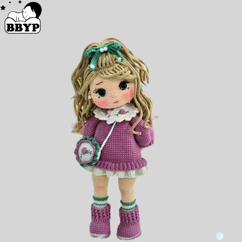 수제 뜨개질 인형 크로셰 인도네시아 인형 크로셰 인형 홈 액세서리 공예 장난감..