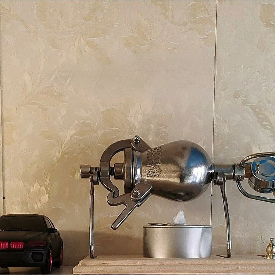 304 Stainless Steel Mini Popcorn Machine Home Small Old Fashioned Hand Cranked Maker