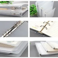 A6 A5 Six-hole B5 Nine-hole Notebook Loose Leaf Ring Binder Folder Transparent Twill Pp Binder Cover WJJ01 4