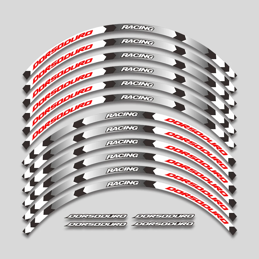 For Aprilia DORSODURO 750 Pabrik 1200ABS 17inch Motorcycle Accessories Stickers Rim Decals Wheels Hub Reflective Stripe Tape Set penjualan langsung pabrik cina aksesoris rangka sepeda elektrik logam campuran baterai tabung bawah 36v