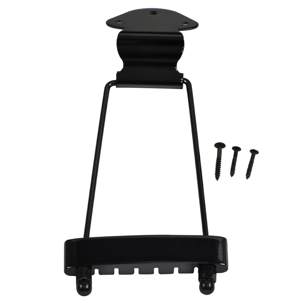 

FLEOR Zinc Alloy Guitar Tailpiece Trapeze For 6 String Archtop Guitar, Gold/Black/Chrome Choose