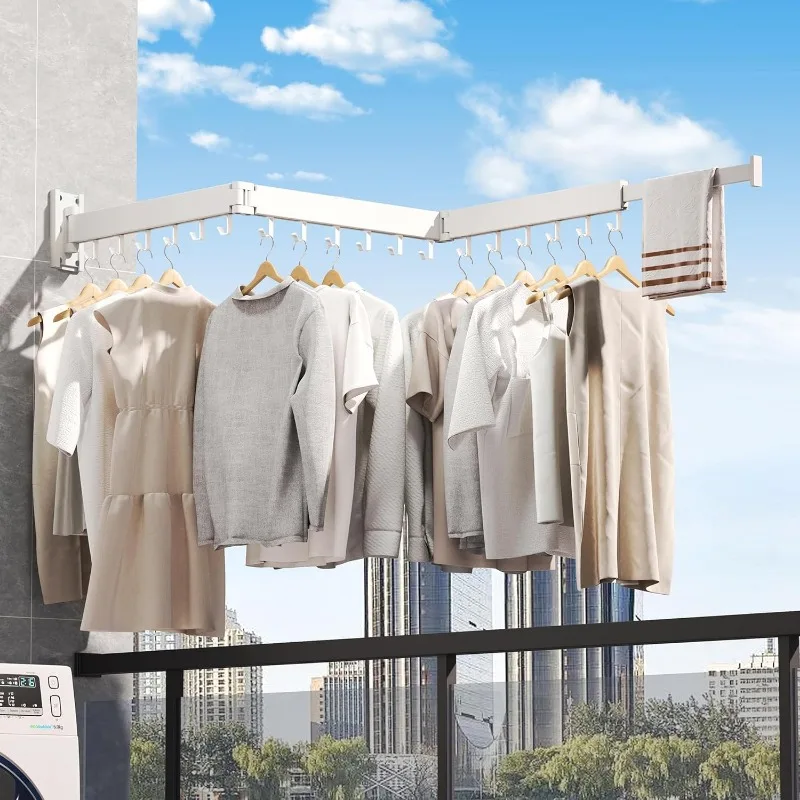 Clothes Drying Rack Wall Mounted,Drying Rack Clothing,Laundry Drying Rack Wall Mount,Collapsible Drying Racks for Laundry, 2