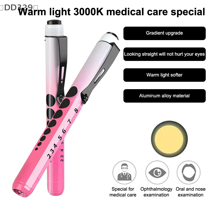 〔DD329〕Portable Pocket Medical Pen Light LED Penlight Torch Otoscope Flashlight Ophthalmoscope Doctor Nurse Emergency First Aid