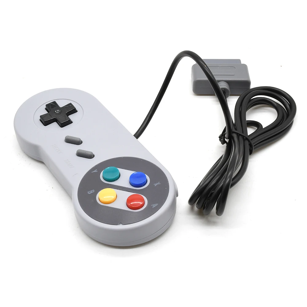Gamepad 16 Bit Controller AV cable for Super Nintendo SNES System Console Control Pad