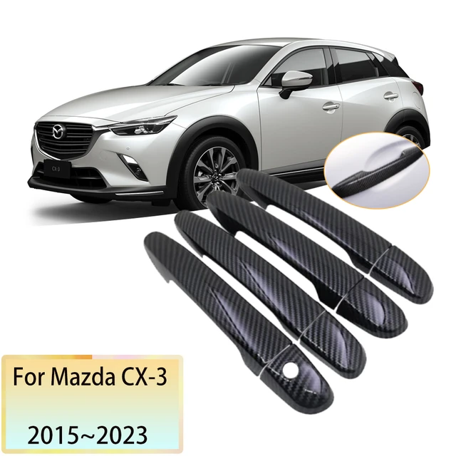 Kohlefaser-Türgriff abdeckung für Mazda-CX-3 cx3 cx 3 2015 2016 2017 2018  2019 2020