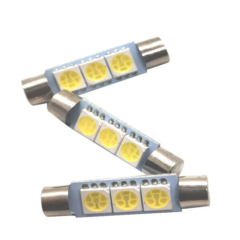 

20PCS Festoon LED 5050 3 SMD 28mm 30mm C5W Car LED Interior Light Dome Lights Reading License Plate Light DC 12V