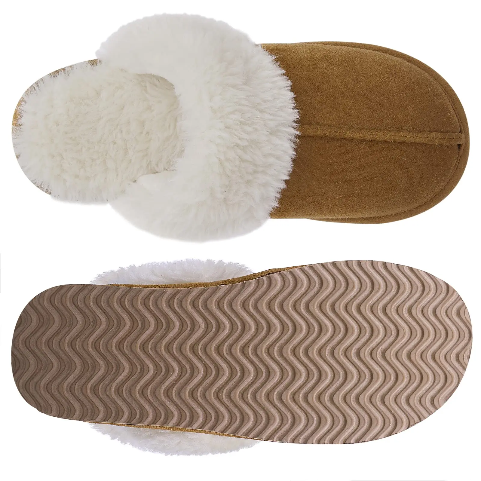 Fuzzy Memory Foam Slippers Fluffy Winter House Shoes