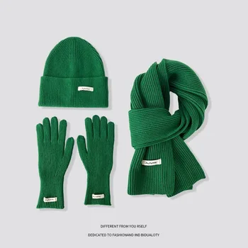 Women’s Winter Knit Hat, Scarf & Gloves Set 1