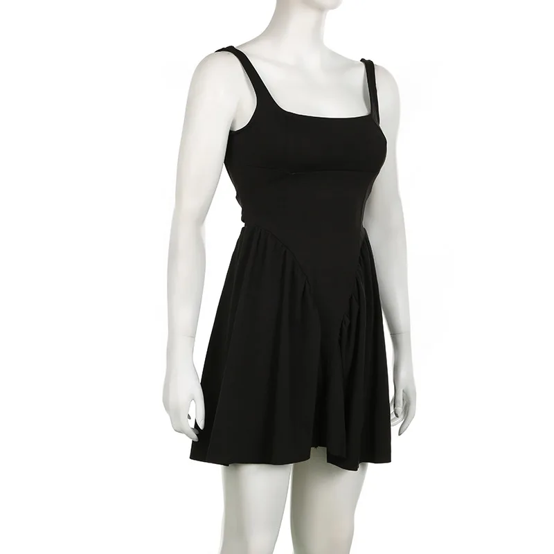 Vestido Bandage sin espalda para mujer, con lazo, pliegues, elegante, de cintura alta, para chicas atractivas, vestido sexy de calle con cordones 2025.