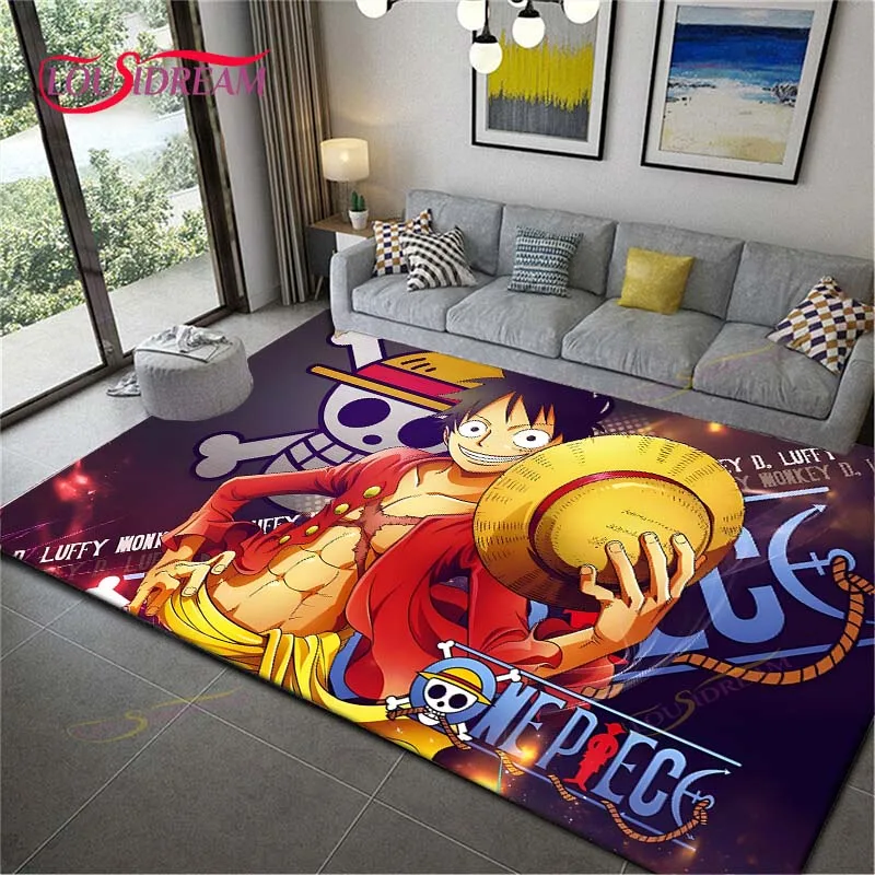 

Famous Japanese Cartoon OneP-Piece Rugs and Carpets for Living Room Bedroom Entrance Large Area Soft Carpet Decoration Mat