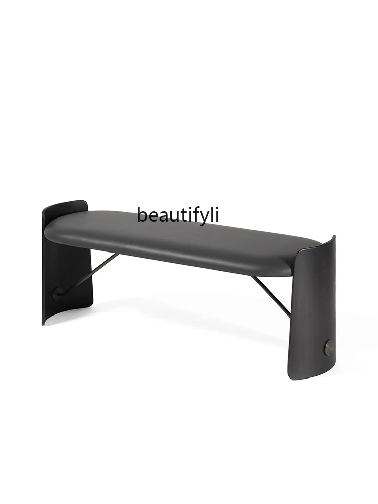 

Скандинавский стиль, Роскошный дизайнерский стул, кожаный стул, современный минималистичный стул для гостиной, туалетной комнаты, скамейка для смены обуви