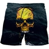 New Men's Skull 3D Print Beach Shorts Graphic Men's Casual Sports Shorts Summer Surfing Shorts Comfortable Shorts Hip Hop Pants 4