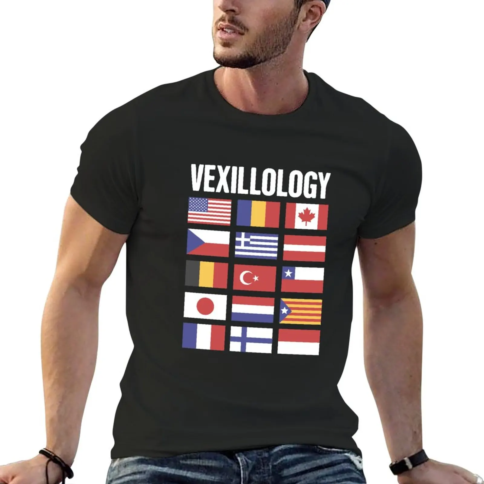 

Vexillology - World Countries Flag Lover Gift T-Shirt customizeds boys whites summer tops Men's t shirts