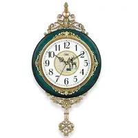 Retro European Style Wall Clock Watch Living Room 3