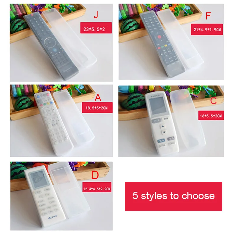 Transparent Silicone Remote Control Case Home Air Conditioning TV Anti-dustwaterproof Cover Soft Decoration