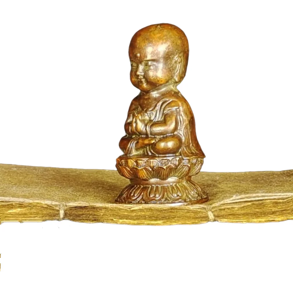 

Китайская античная фиолетовая Бронзовая статуя Будды