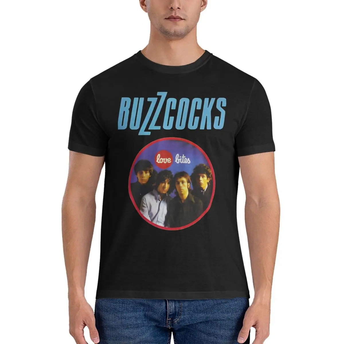 Мужские Винтажные хлопковые футболки с коротким рукавом и круглым вырезом