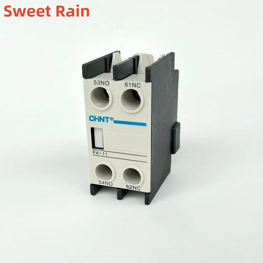 1pcs CHINT AC Contactor Auxiliary Contact Block F4-02 2NC F4-20 2NO F4-11 1NO+1NC auxiliary contact LA1-DN