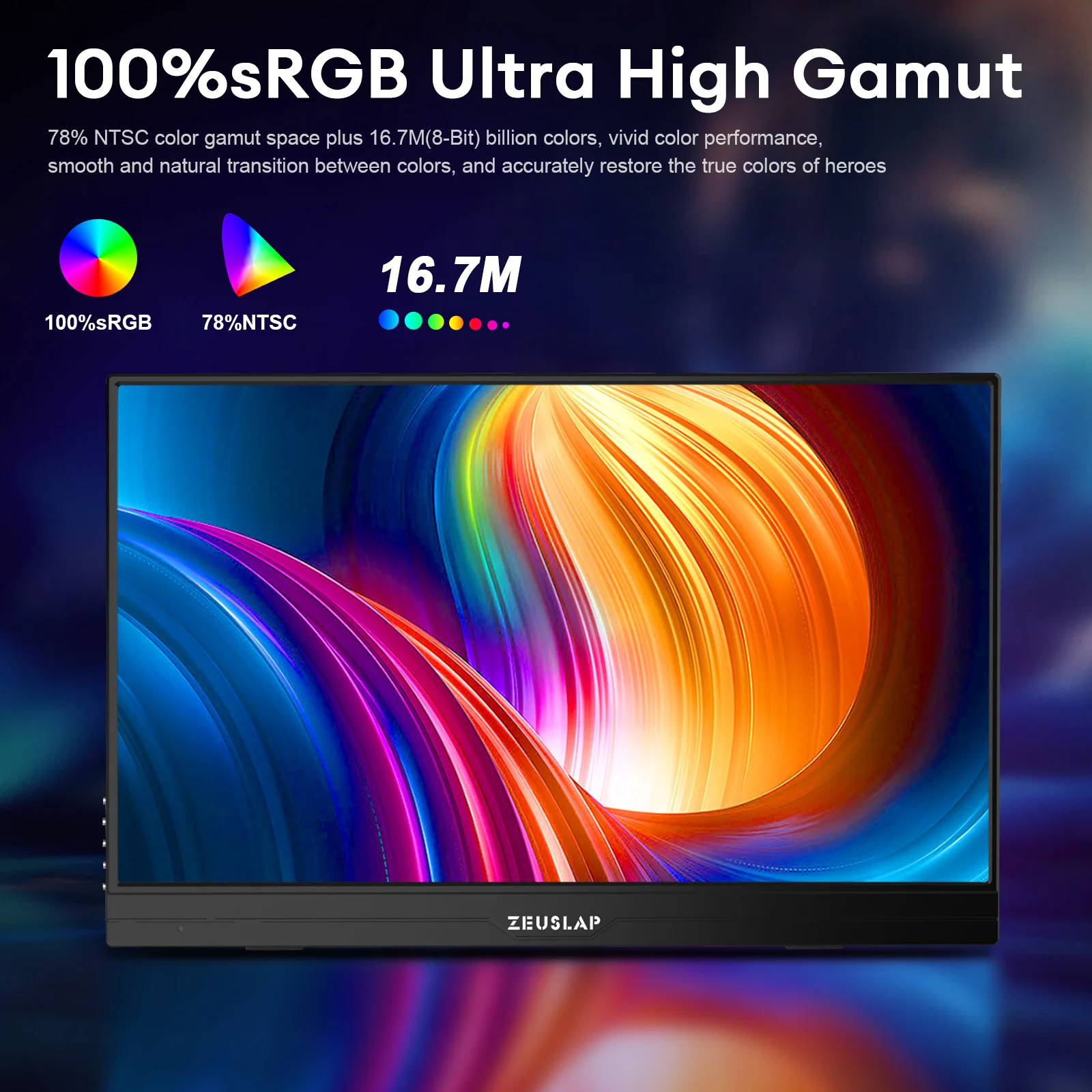 ZEUSLAP-ӿ ޴  4K 3840*2160P 15.6 ġ LCD USB C Ÿ C FHD, PS4 Ʈ ȭ Xbox ġ PC 