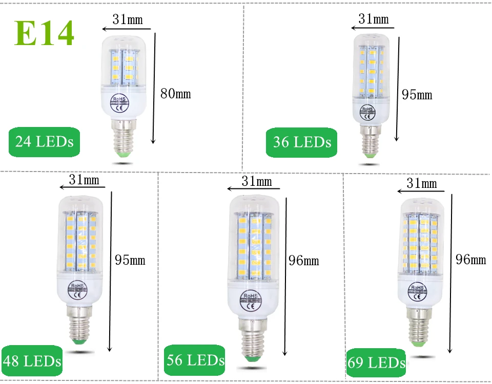 milho luzes led milho lâmpada led 24