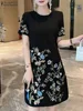 ZANZEA 2025 Fashion Summer Women Bohemian Short Sleeve Knee Robe Korean Floral Print Dress Round Neck Vestidos OL Short Sundress