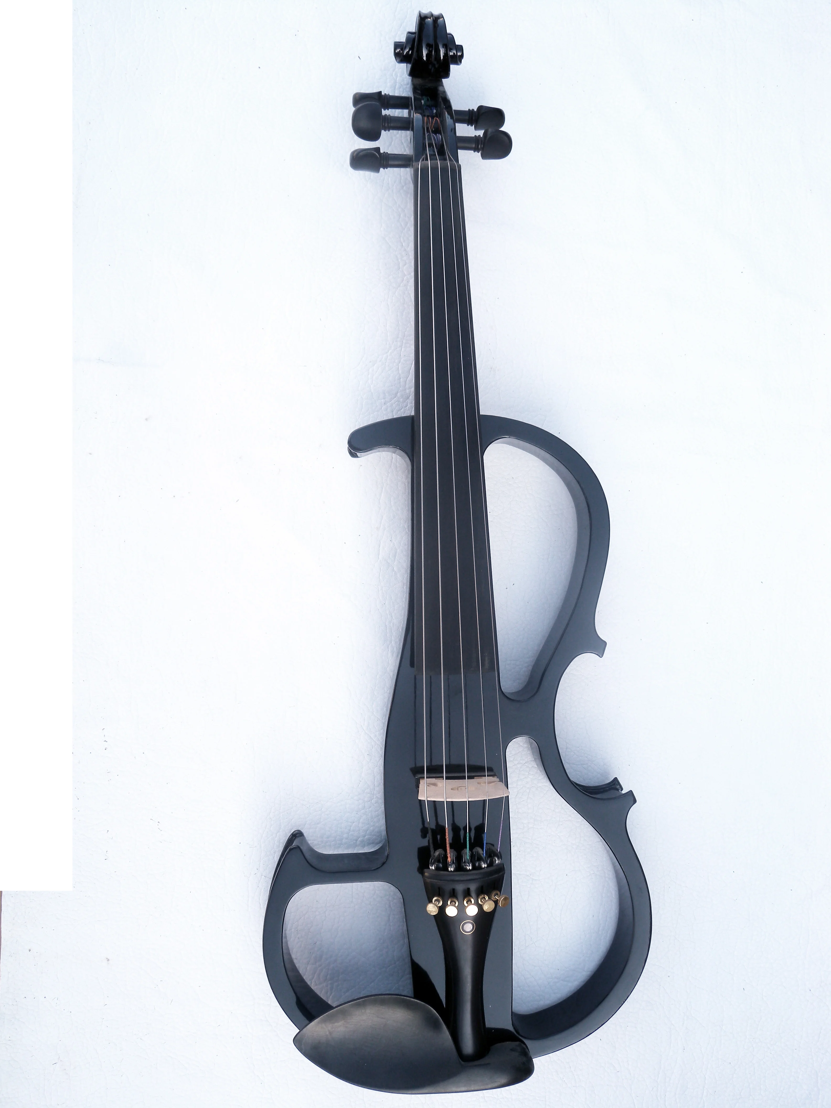 New Black 5 String 16'' Electric Viola Silent Solid Wood Body Powerful