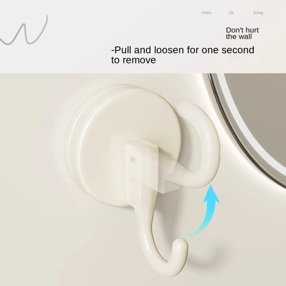 Suction Cup Traceless Hook Reusable Punch-Free Towel Wall Hook Multifunction Detachable Bathroom Storage Rack Kitchen Gadgets