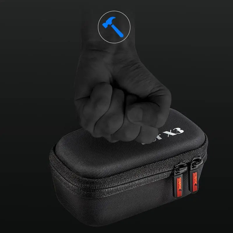 For Insta360X3 Camera Storage Case Portable Carrying Case Waterproof PU Hand Strap Hard Bag Storage Bags