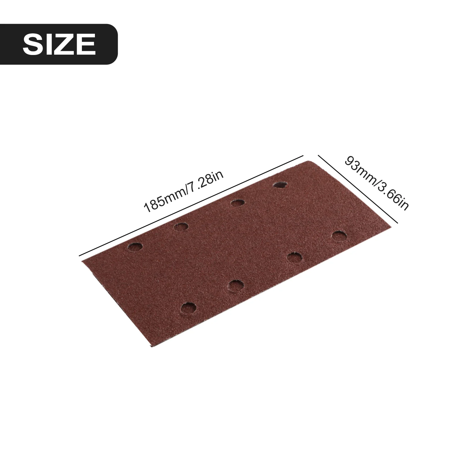 

20pcs Square Sandpaper Flocking Sand Paper Sanding Discs Abrasive Sheets Woodworking Polishing Tool 93x185mm Sandpaper Sheets