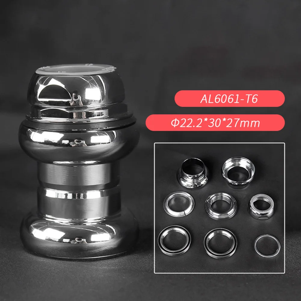 Fahrrad-Headset mit Gewinde und festem Gang Rennrad-Headset mit 22,2mm x 30x27mm Aluminium legierung für Vordergabel-Innen durchmesser 22,2mm – Detail 5