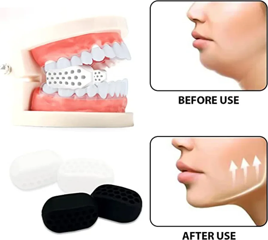 2Pcs/Lot Jaw Exerciser Exercise Face Line Chin Neck Ball Trainer Silicone Workout