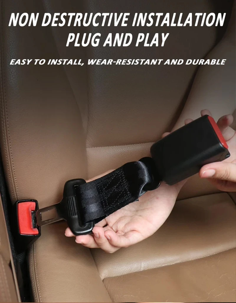 Universeller Sicherheitsgurt-Clip für Autos, Sicherheitsgurt-Verlängerung, Silikon-Sicherheitsgurtschutz, Auto-Zubehör – Detail 1