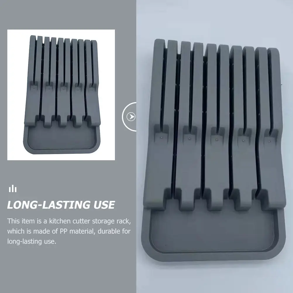 플라스틱 칼 보관대 BPA 프리 PP 주방 칼꽂이 컴팩트 물빠짐 스탠드 (칼, 가위, 오리엔터칼 정리함)