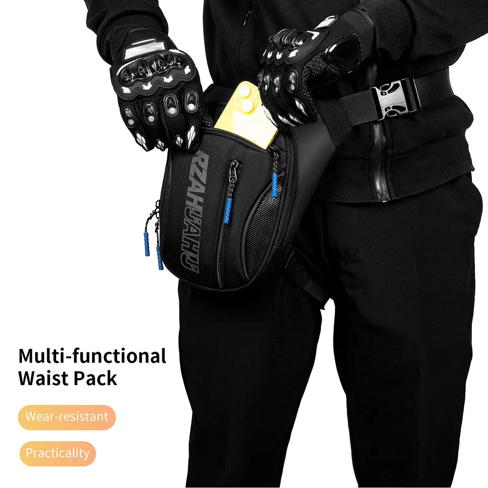 Motorcycle Drop Leg Bag Waterproof Motorbike Riding Chest Bag Large Capacity Motorcycle Crossbody Bag for Motorcycle Bicycle