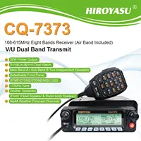 HIROYASU CQ-7373 Amateur Mobile Transceiver 50W 100Ch Air Band Rx VHF UHF Dual Band Tx Front Panel Detached Car Walkie Talkie 1