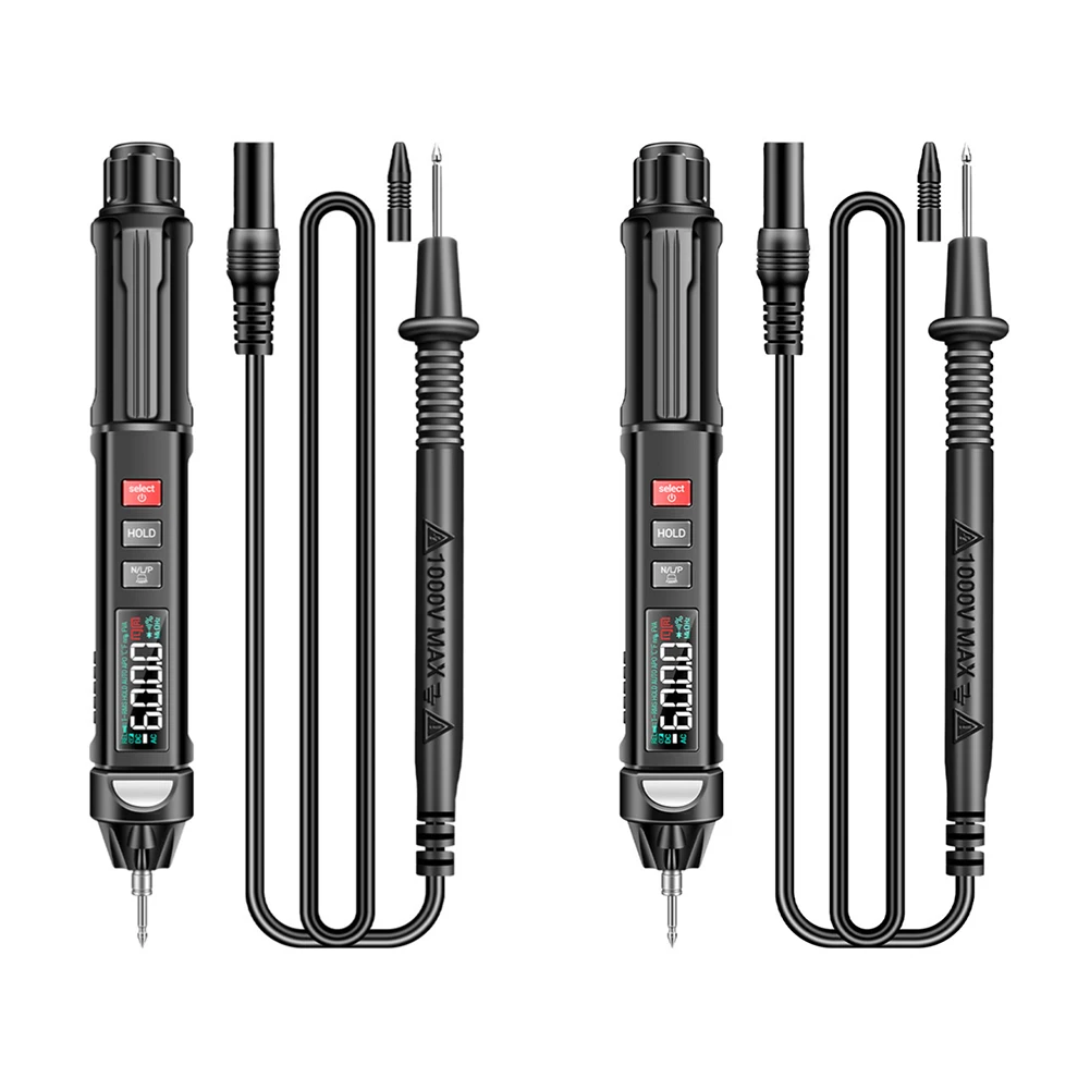 ANENG A3009 NCV Multimeter Pen 6000 Counts Smart Voice Broadcast Multimeter Auto-Ranging for Labo/Hospital/Radio Consultant/Home