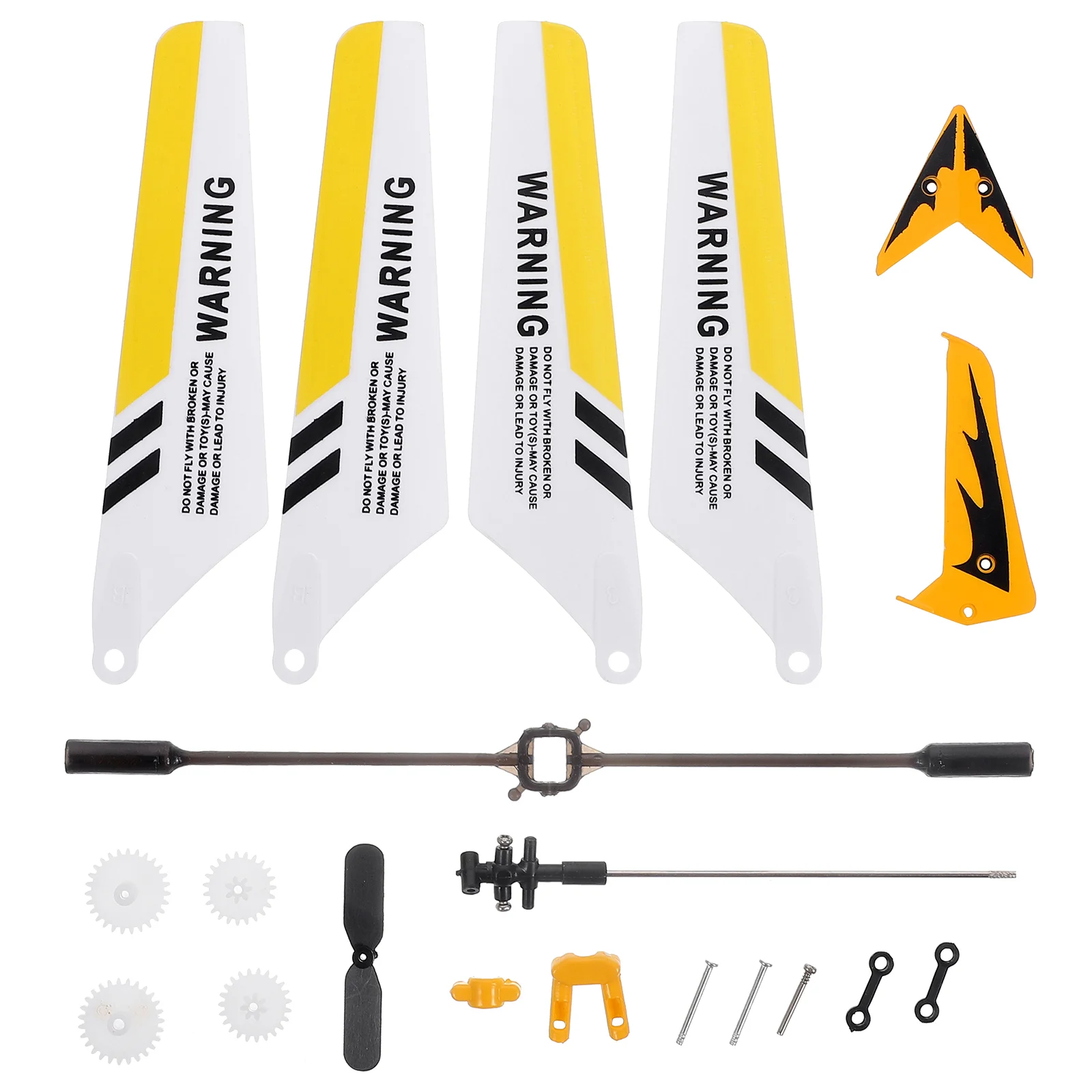 

A Set of Replacement Spare Parts, Blades, Tail Decorations, Tail Blade, Balance Bar, Connect Buckle, Inner Shaft for S107