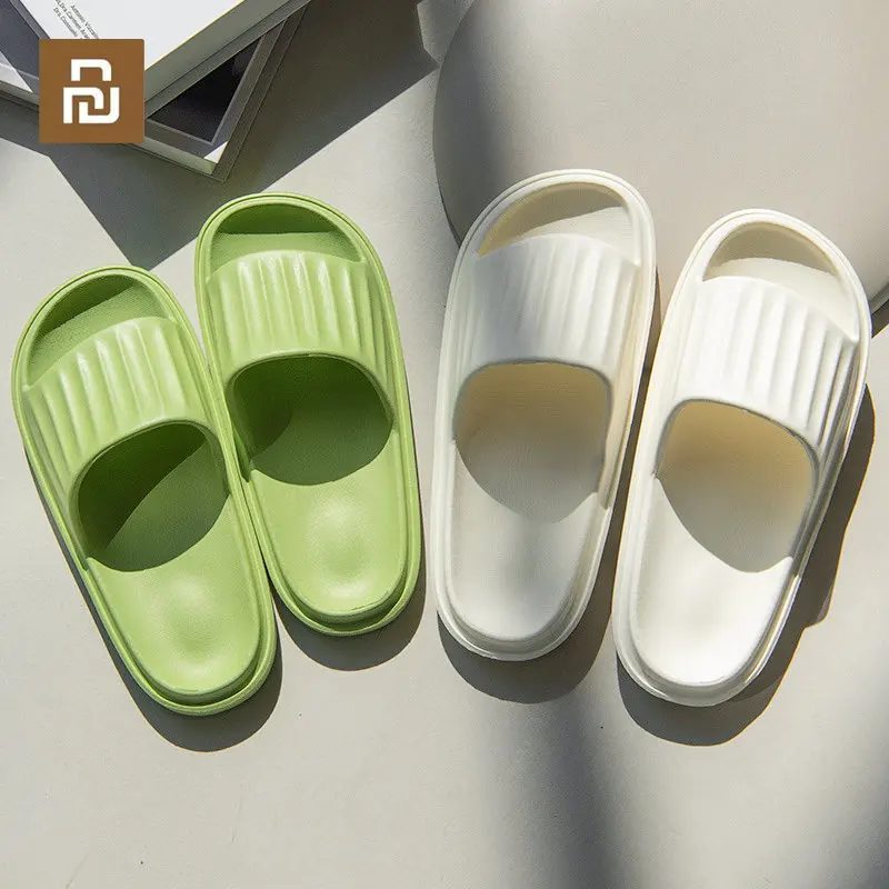 

Youpin EVA Slides Women Bathroom Shoes Summer Thick Platform Sandals Home Anti-slip Men Ladies Slippers Outdoor Beach Flip Flops