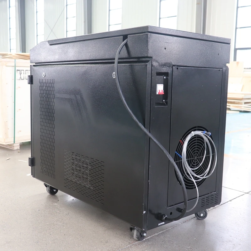 Portable Metal Rust Removal Continous 1000w Fiber Metal Rust Laser Cleaning Machine 1500w 2000w Cleaner Customized Color 3