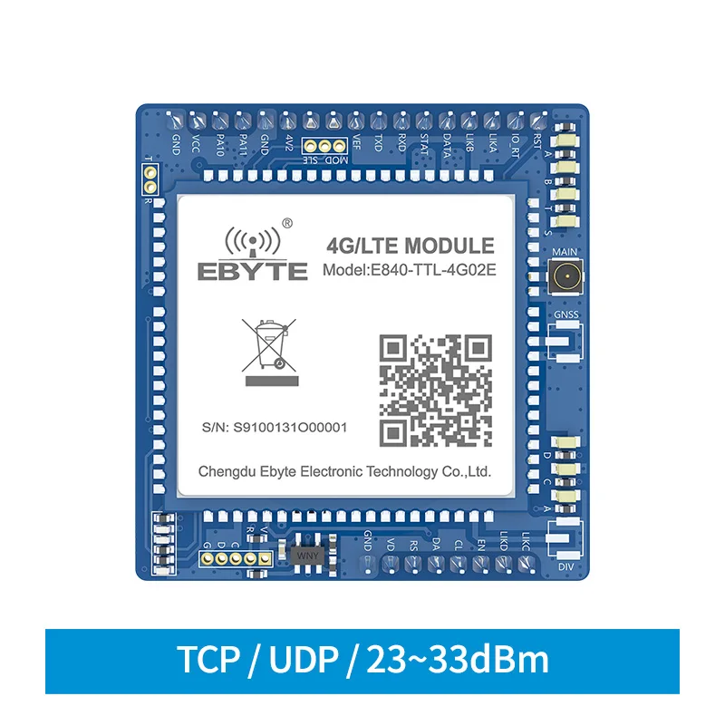 Cojxu E840-TTL-4G02E 4G LTE wireless module M2M serial port devices network servers data transceiver 150M high speed UDP/TCP 2 4g wireless serial port transceiver module cc2530 wireless data transmission module point to point broadcast mode ttl